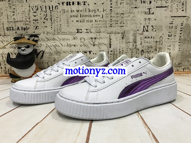 Puma Fenty Rihanna Creeper Low Leather White Purple